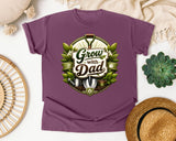Grow With Dad graphic tee in Berry