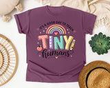 Its A Good Day To Teach Tiny Humans graphic tee in Berry