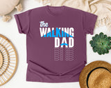 The Walking Dad White graphic tee in Berry