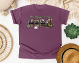 My Daddy Is My Hero Grey graphic tee in Berry