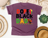 Dope Black Dad White 2 graphic tee in Berry