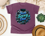Tech Savvy Dad graphic tee in Berry