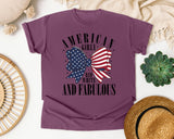American Girly Red White And Fabulous graphic tee in Berry