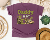 Daddy Is My Hero Brown graphic tee in Berry