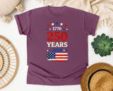 250 Years 2026 Red 2 graphic tee in Berry