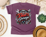 Dad's Garage Grey graphic tee in Berry