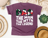 Dad The Man The Myth The Legend White graphic tee in Berry