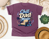 Chill Dad Mode graphic tee in Berry