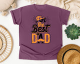 For The Best Dad Grey graphic tee in Berry