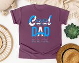 Cool Dad Blue graphic tee in Berry