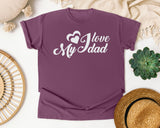 I Love My Dad Classic graphic tee in Berry