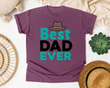 Best Dad Ever Grey 5 graphic tee in Berry
