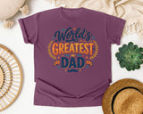 World's Greatest Dad Grey 2 graphic tee in Berry