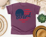 Blessed graphic tee in Berry