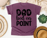 Dad Bod On Point White graphic tee in Berry