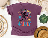 4th July Grey 2 graphic tee in Berry