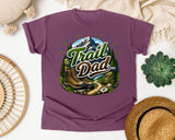 Trail Dad graphic tee in Berry