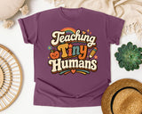 Teaching Tiny Humans Retro graphic tee in Berry