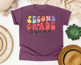 Second Grade Squad graphic tee in Berry
