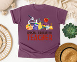 Special Education Teacher graphic tee in Berry