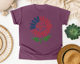Happy Memorial Day Pink graphic tee in Berry