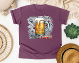 Dad Life Grey 2 graphic tee in Berry