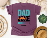 Dad Joke Loading Teal 3 graphic tee in Berry