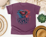 Super Dad Navy graphic tee in Berry