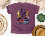 Dads Who Grill Together Stay Rare Together Grey 2 graphic tee in Berry