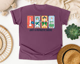 Just A Patriotic Goose graphic tee in Berry
