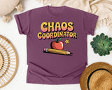 Chaos Coordinator graphic tee in Berry