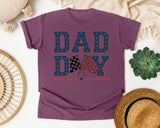 Dad Day Navy graphic tee in Berry