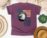 1776 2026 Quarter Millennial graphic tee in Berry
