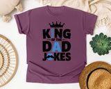King Of The Dad Jokes graphic tee in Berry