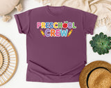 Preschool Crew graphic tee in Berry