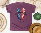 Honor The Brave 250 Years Of Freedom graphic tee in Berry