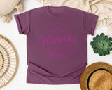 Helping Tiny Humans Do Big Things Floral graphic tee in Berry