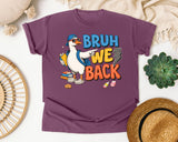 Bruh We Back Goose Sunglasses graphic tee in Berry
