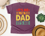 It's Me Hi I'm The Dad graphic tee in Berry