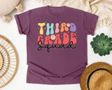 Third Grade Squad graphic tee in Berry