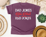 Dad Jokes You Mean Rad Jokes White 3 graphic tee in Berry