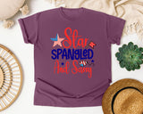 Star Spangled And Sassy graphic tee in Berry