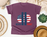 Never Forget White 2 graphic tee in Berry