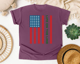 Life On The Line graphic tee in Berry