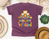 I Cant Beelieve Its Been 100 Days graphic tee in Berry
