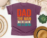 Dad The Man The Myth The Legend Red graphic tee in Berry