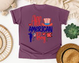 All American Boy graphic tee in Berry