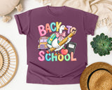 Back To School Goose graphic tee in Berry