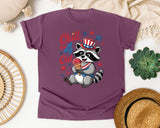 Chill The 4 Out Grey graphic tee in Berry