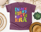 In My First Day Era graphic tee in Berry